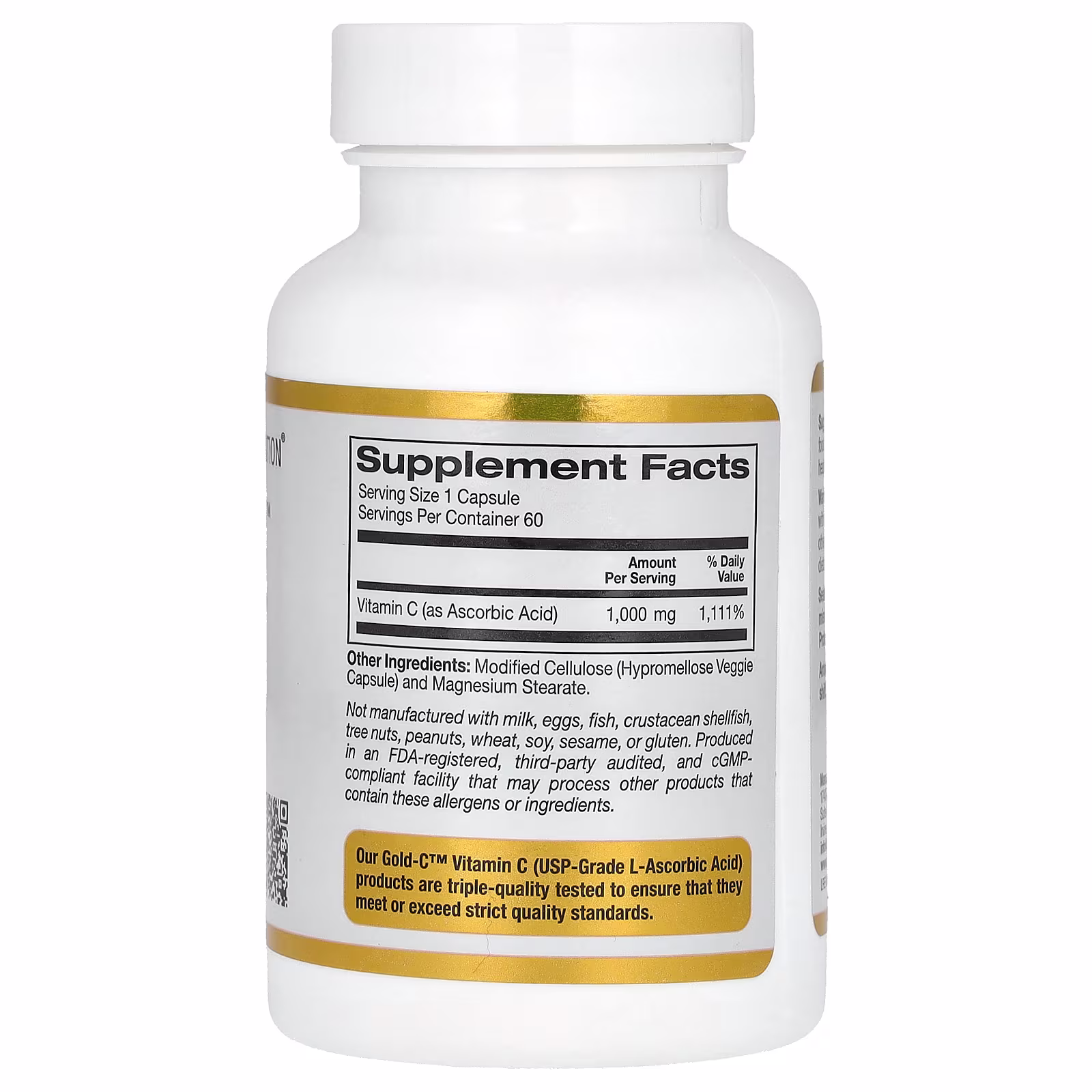 California Gold Nutrition, Gold C, USP Grade Vitamin C, 1,000 mg - Image 2